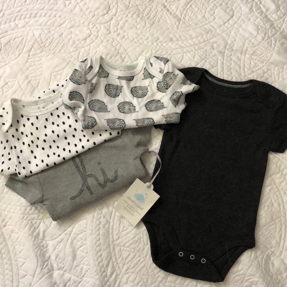 Gender neutral cloud Island onesies